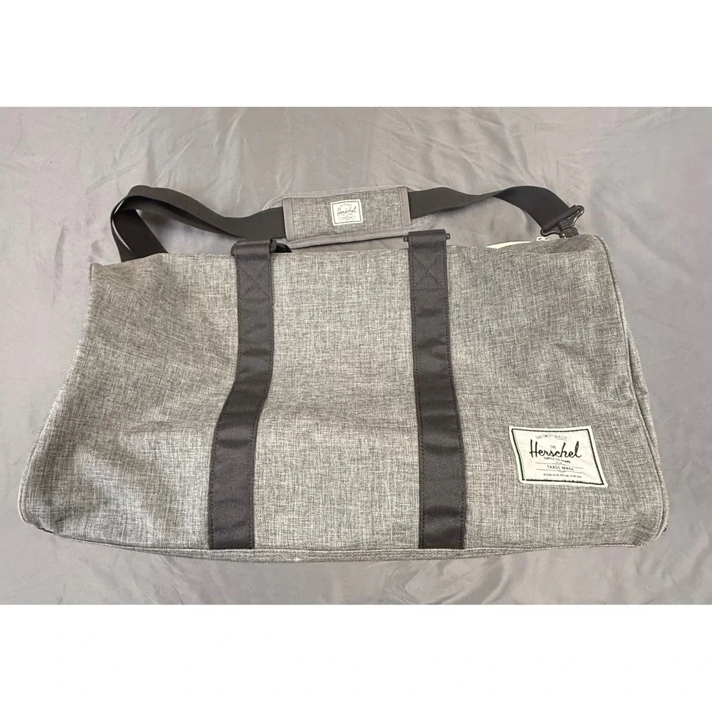 Herschel Supply Co Novel Duffle Bag Grey Heathered Weekender Shoe Compartment